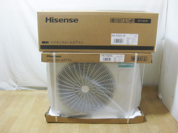 大阪で新品のハイセンス エアコンを買取しました。画像2